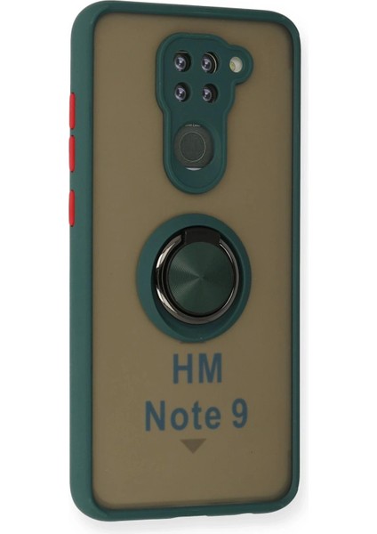 Bfs Xiaomi Redmi Note 9 Kılıf Montreal Yüzüklü Silikon Kapak - Yeşil fiyatları