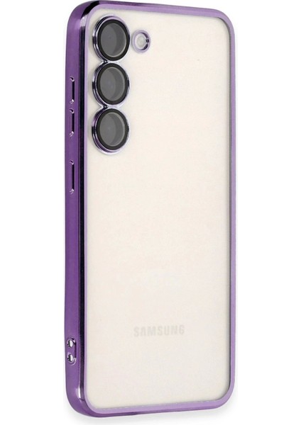 Bfs Samsung Galaxy S23 Plus Kılıf Razer Lensli Silikon - Mor