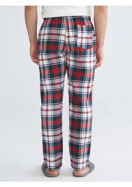 Yeni Sezon Standart Kalıp Ekose Erkek Pijama Alt fırsatları
