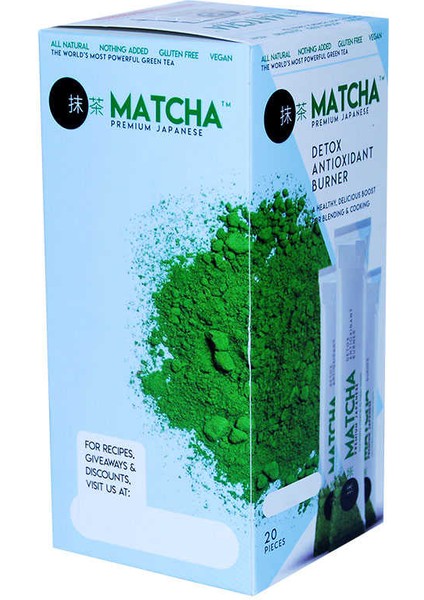 Matcha (Maça) Çayı Premium 20 Poşet modelleri