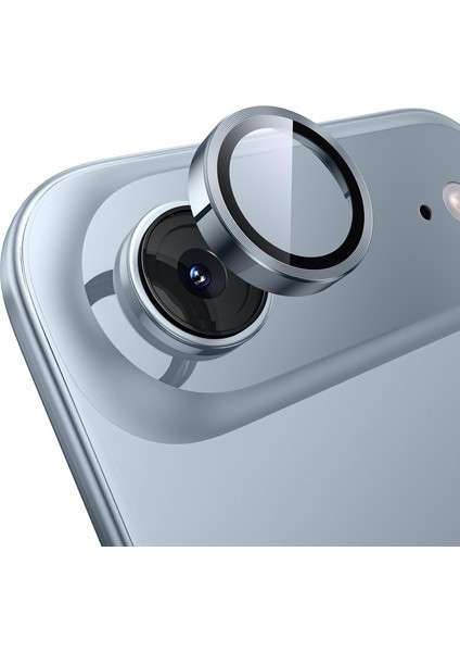 iPhone 17 Air Kılıf Aparatlı Kamera Koruma Renkli Lens Koruyucu Temperli Cam Koruma