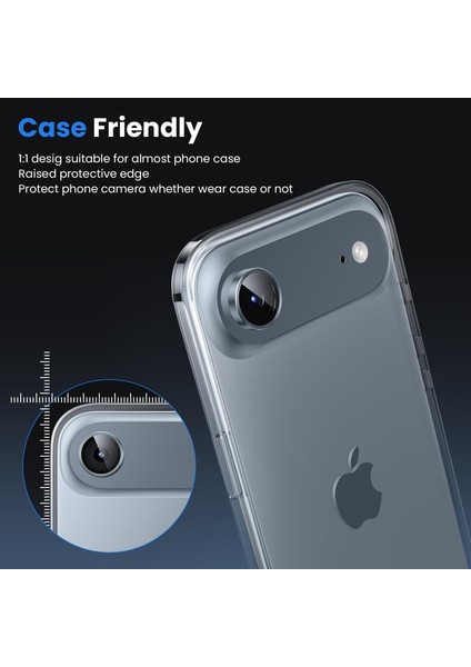 iPhone 17 Air Kılıf Aparatlı Kamera Koruma Renkli Lens Koruyucu Temperli Cam Koruma modelleri