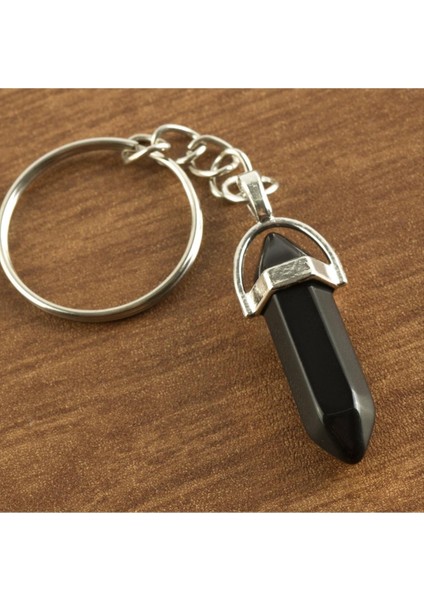 Ds-Derin Onix Point Anahtarlık-Siyah