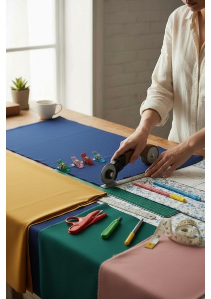 45MM Kumaş Deri Kağıt Rulet Kesici Makas Mezura Işaretleme Kalemi Mandal Sökücü Cetvel Seti fiyatları