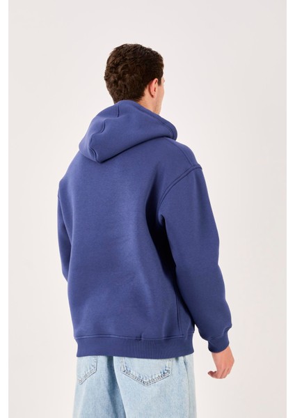 X-4005 Kapüşonlu Yarım Fermuarlı Sweat indirimleri