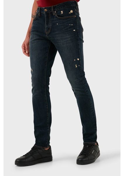 Pamuklu Slim Fit Normal Bel Dar Paça Jeans Erkek Kot Pantolon XM000070 AF15833 MB001