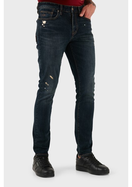 Pamuklu Slim Fit Normal Bel Dar Paça Jeans Erkek Kot Pantolon XM000070 AF15833 MB001 indirimleri