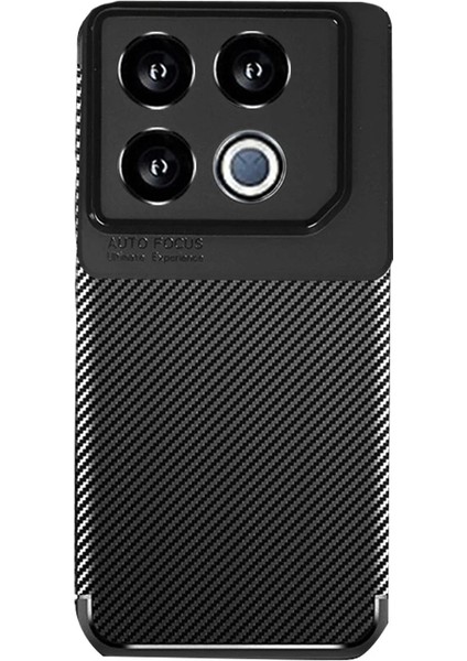 Bfs Infinix Gt 20 Pro Kılıf Auto Focus Karbon Kapak - Siyah