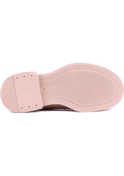 - Hakiki Süet Deri Bej Rengi Kadın Loafer - 25101901 indirimleri