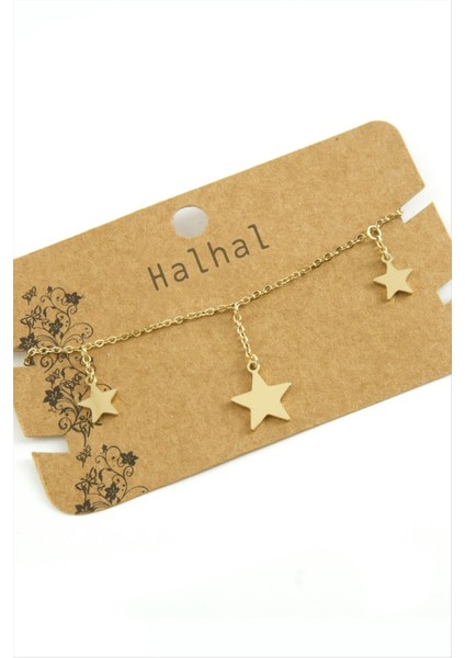 Ds-Derin Yıldız Lüks Çelik Halhal-Sarı fiyatları