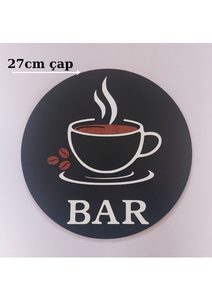 Dekoratif “bar” Temalı Ahşap Duvar Tablosu