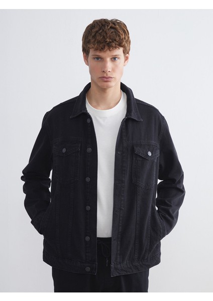Yeni Sezon Standart Kalıp Erkek Jean Ceket