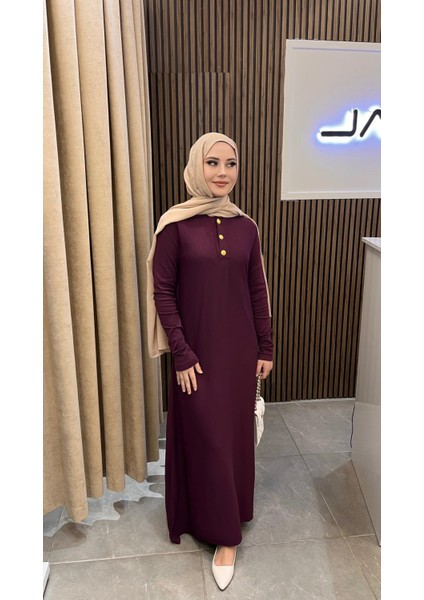 1422 Polo Yaka Triko Elbise Bordo fiyatları