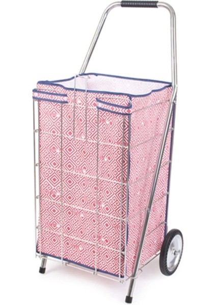 Kalın Telli Çelik Teker Geniş Pazar Arabası Jumbo Boy