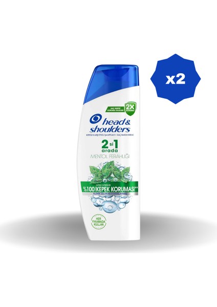 Head & Shoulders Mentol Ferahlığı Şampuan 330 ml - (2 Adet)