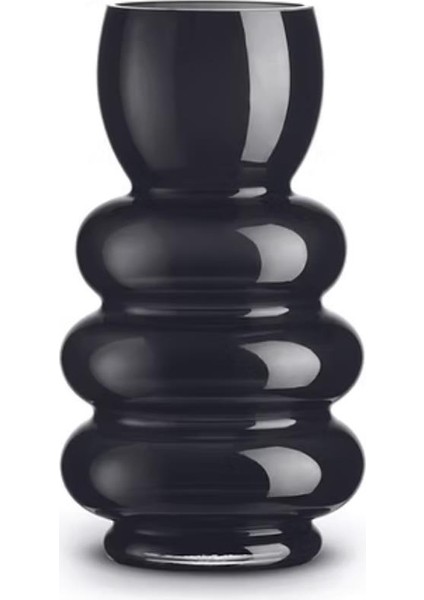 Home Heritage Cam Vazo 12,5 x 24 cm - Siyah