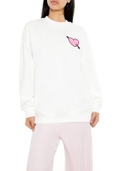 Sırt Detayı Baskılı Sweatshirt fiyatları