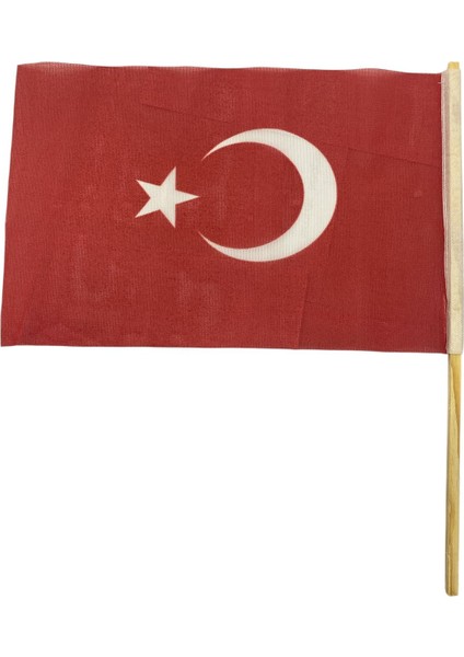 20 x 30 Ahşap Sopalı Türk Bayrağımız 1 Adet modelleri