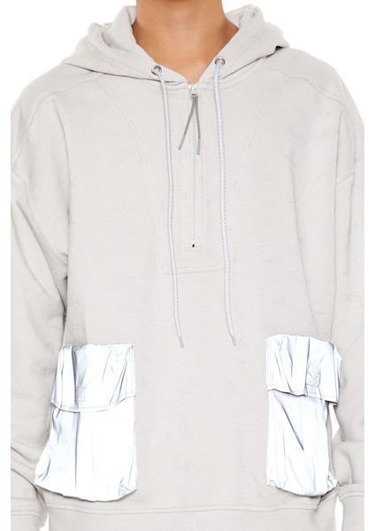 Yarım Yaka Kapüşonlu Sweatshirt indirimleri