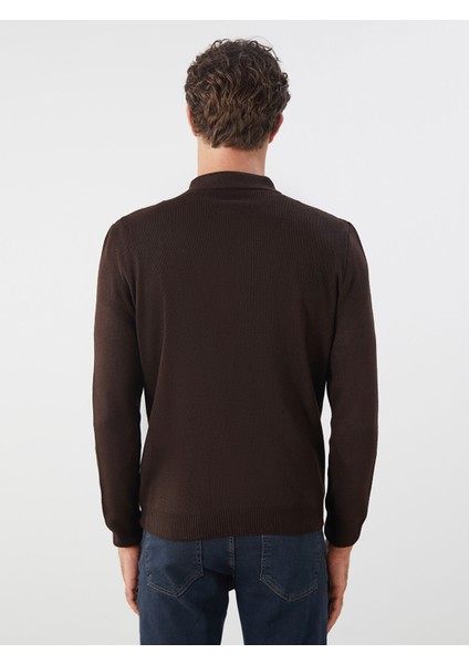 Yeni Sezon Polo Yaka Uzun Kollu Erkek Triko Kazak fırsatları