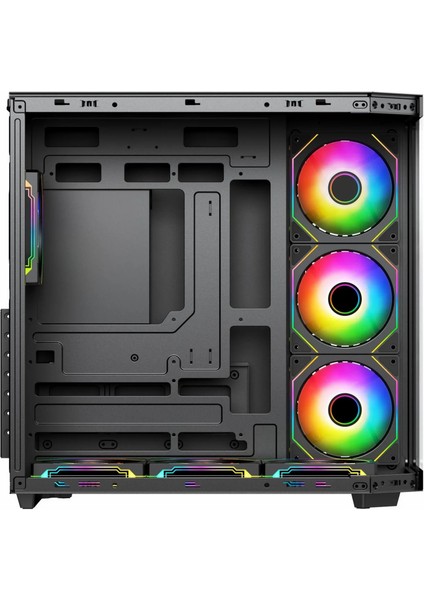 PB-A4375B 750W 80+ Bronz USB 3.2 Argb Atx Mid Tower Siyah Kasa modelleri