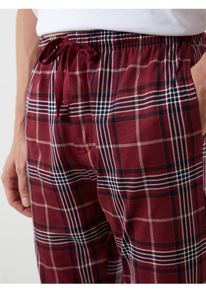 Yeni Sezon Standart Kalıp Ekose Erkek Pijama Alt modelleri