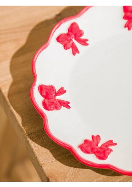 Fiyonk Baskılı Seramik Pasta Tabağı 17 cm (W5) modelleri