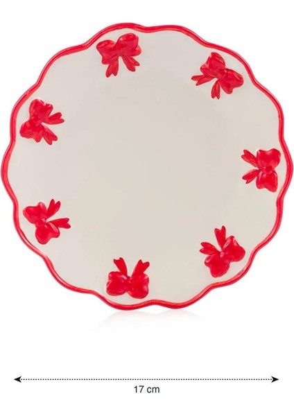 Fiyonk Baskılı Seramik Pasta Tabağı 17 cm (W5) indirimleri