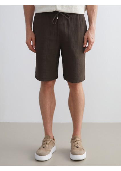 Yeni Sezon Standart Kalıp Müslin Erkek Şort fiyatları