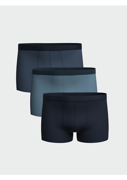 Yeni Sezon Rahat Kalıp Pamuklu Esnek Erkek Boxer 3'lü