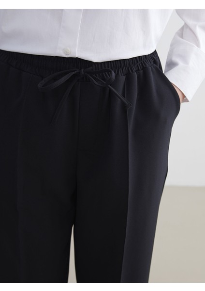 Yeni Sezon Beli Lastikli Poplin Kadın Pantolon modelleri