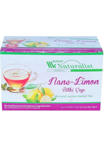 Nane Limon Çayı 20 Süzen Poşet