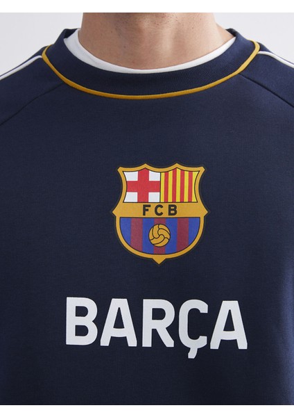 Yeni Sezon Barcelona Baskılı Erkek Sweatshirt modelleri