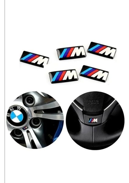 Bmw M Logo Jant Direksiyon Sticker (5 Adet)