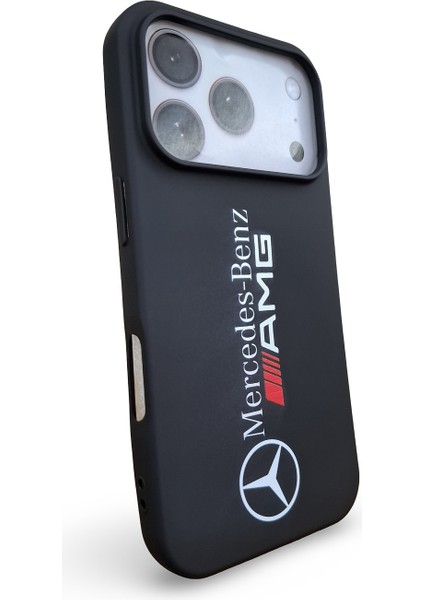 iPhone 17 Pro Uyumlu Yüksek Kaliteli Mercedes Tasarım Baskılı Içi Kadife Premium Silikon Kılıf fiyatları