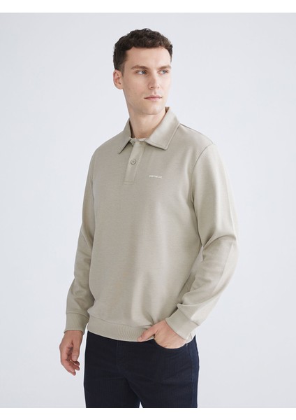 Yeni Sezon Polo Yaka Erkek Sweatshirt