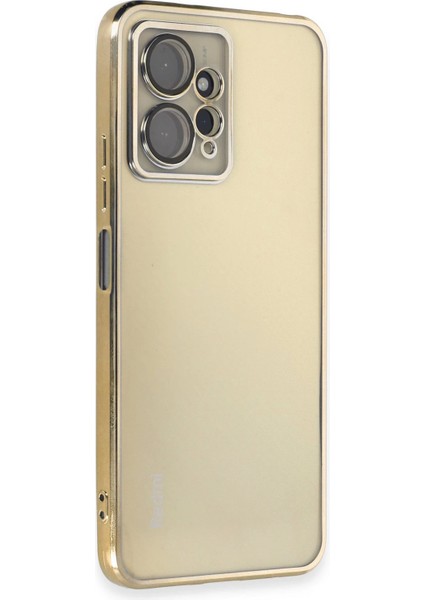 Bfs Xiaomi Redmi Note 12 4g Kılıf Razer Lensli Silikon - Gold