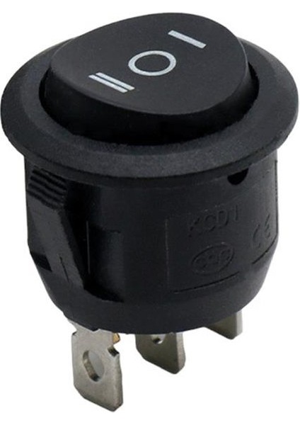 IC-134 Yuvarlak Işıksız On-Off-On 3p Anahtar