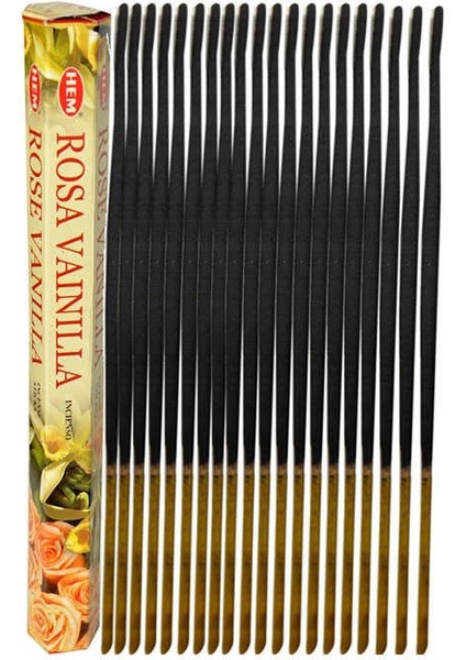 Gül Vanilya Kokulu 20 Çubuk Tütsü - Rose Vanilla