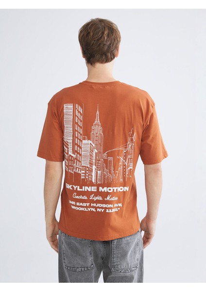 Yeni Sezon Bisiklet Yaka Baskılı Penye Erkek Tişört fırsatları