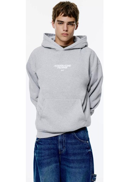 Erkek Stwd Baskılı Sweatshırt Oversize