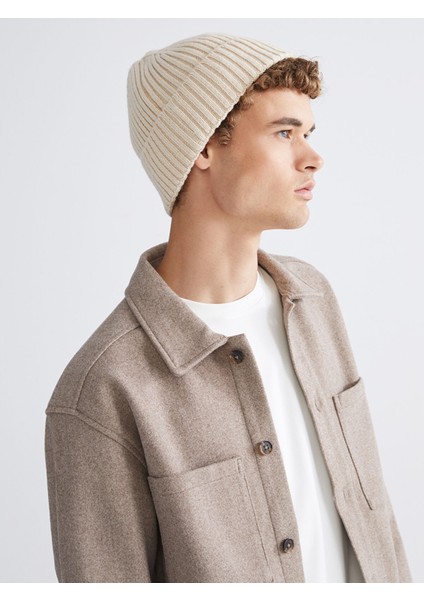 Yeni Sezon Etiket Nakışlı Erkek Bere