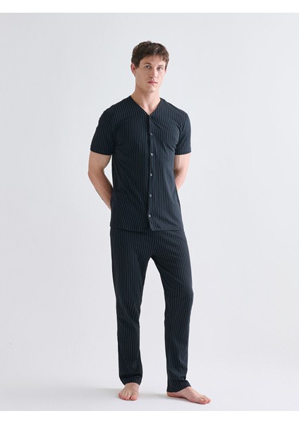Yeni Sezon Standart Kalıp Erkek Pijama Takımı