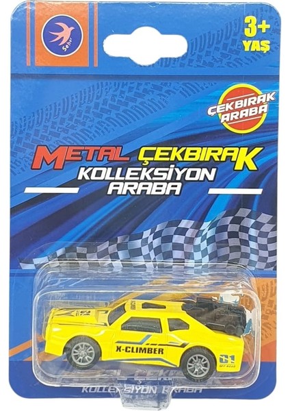 Çek Bırak Metal Küçük Arabalar 8 cm - SH40031 - Sarı indirimleri