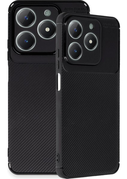 Bfs Realme C61 Kılıf Auto Focus Karbon Kapak - Siyah modelleri