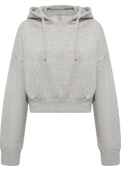 Active Taşlı Crop Sweatshirt