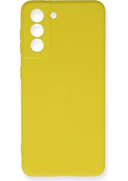 Bfs Samsung Galaxy S21 Fe Kılıf Nano Içi Kadife Silikon - Sarı