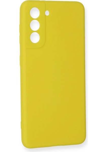Bfs Samsung Galaxy S21 Fe Kılıf Nano Içi Kadife Silikon - Sarı modelleri