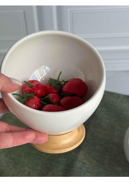 Bambu Ayaklı Kişiye Özel 2'li Salata Kasesi fiyatları