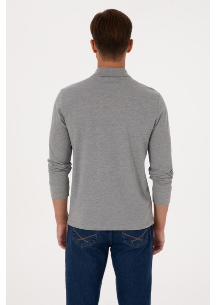 Erkek Gri Melanj Sweatshirt 50313772-VR086 indirimleri